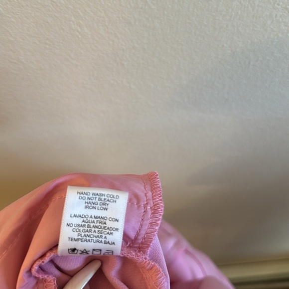 Love Tree Wide Leg Pants Back Elastic Waistband Light Pink Pockets Womens Size L - Picture 8 of 14